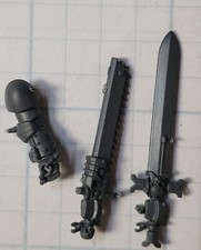 Warhammer 40k Black Templar Bits Sword Brethren Chainsword Power Sword Set 81