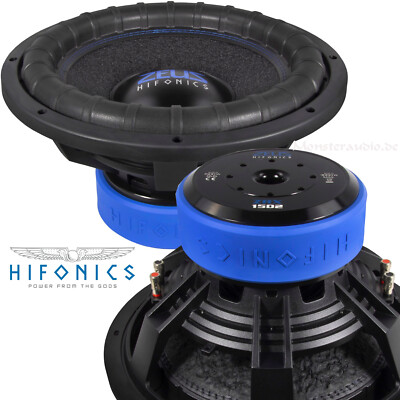 Hifonics ZEUS ZRX-15D2 38cm Auto Subwoofer 1500 3000 Watt RMS MAX 2 x 2 Ohm 15''