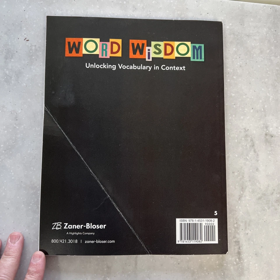 Zaner-Bloser: Word Wisdom 2017 Grade 5 Student Edition (No Writing) - Image 2 of 4