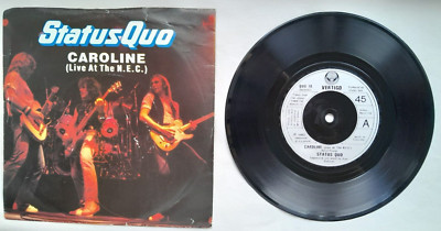 Status Quo   Caroline (Live At The N.E.C.) - 7'' - P/S - EX