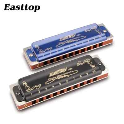 EASTTOP Diatonic Harmonica 10Holes Blues Harmonica Professional Mouth Organ Gift