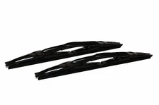  18" Inch Black Double Dual Blade Universal Windshield Wiper 2PC Set All Season 