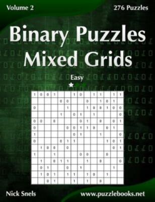 Binary Puzzles Mixed Grids - Easy - Volume 2 - 276 Puzzles