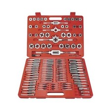 110 Piece Tap and Die Set SAE  METRIC Threading Tool Set With Storage Case