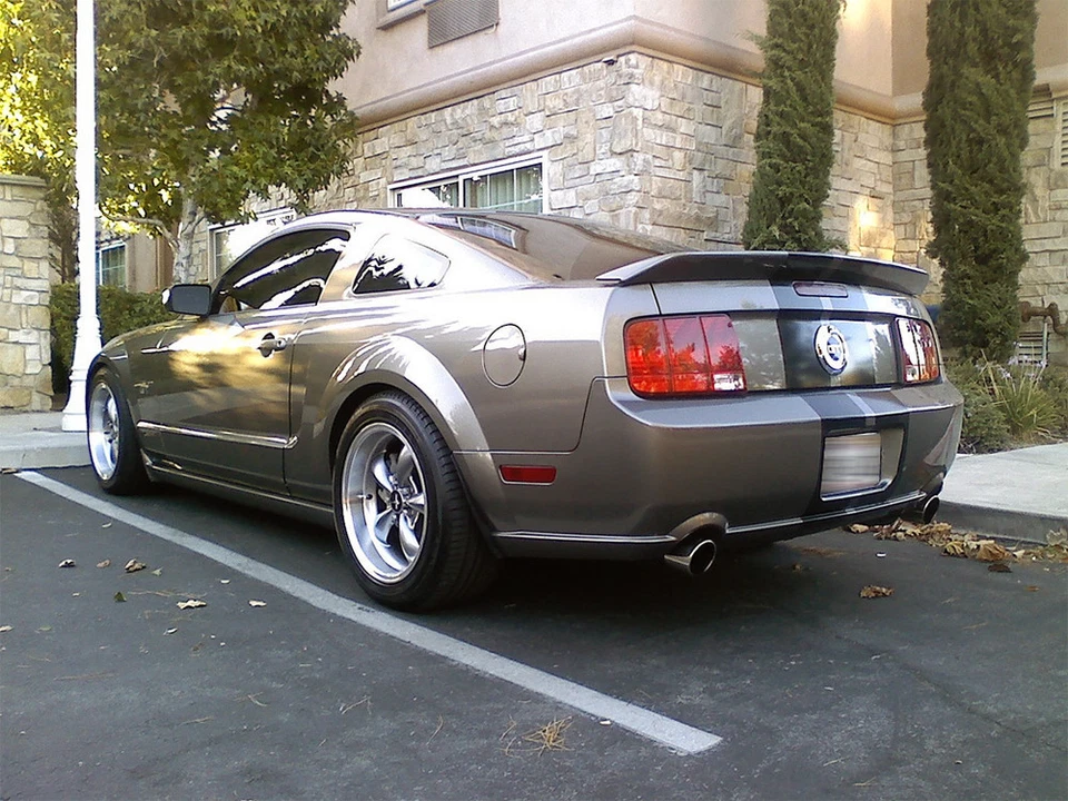 For 2005-2009 Ford Mustang GT500 Ducktail Style Black Matte Rear Trunk Spoiler Foto 4 de 4