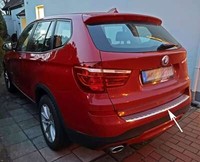Ladekantenschutz Edelstahl Matt Passend FüR BMW X3 F25 , 2010-2017 | + Abkantung