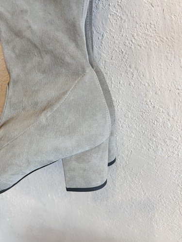 Stuart Weitzman Women’s Boots Tieland Suede Slate Over The Knee Boots Size 7.5 - Picture 6 of 12