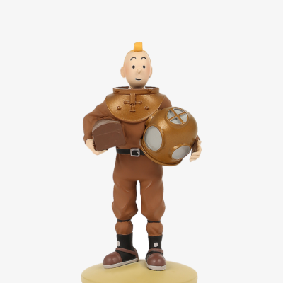 HERGE TINTIN Tintin in a Diving Suit Resin Standing Figure