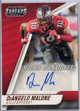 2022 Chronicles Draft Picks Threads DeAngelo Malone Auto RC #'d /25 Hilltoppers