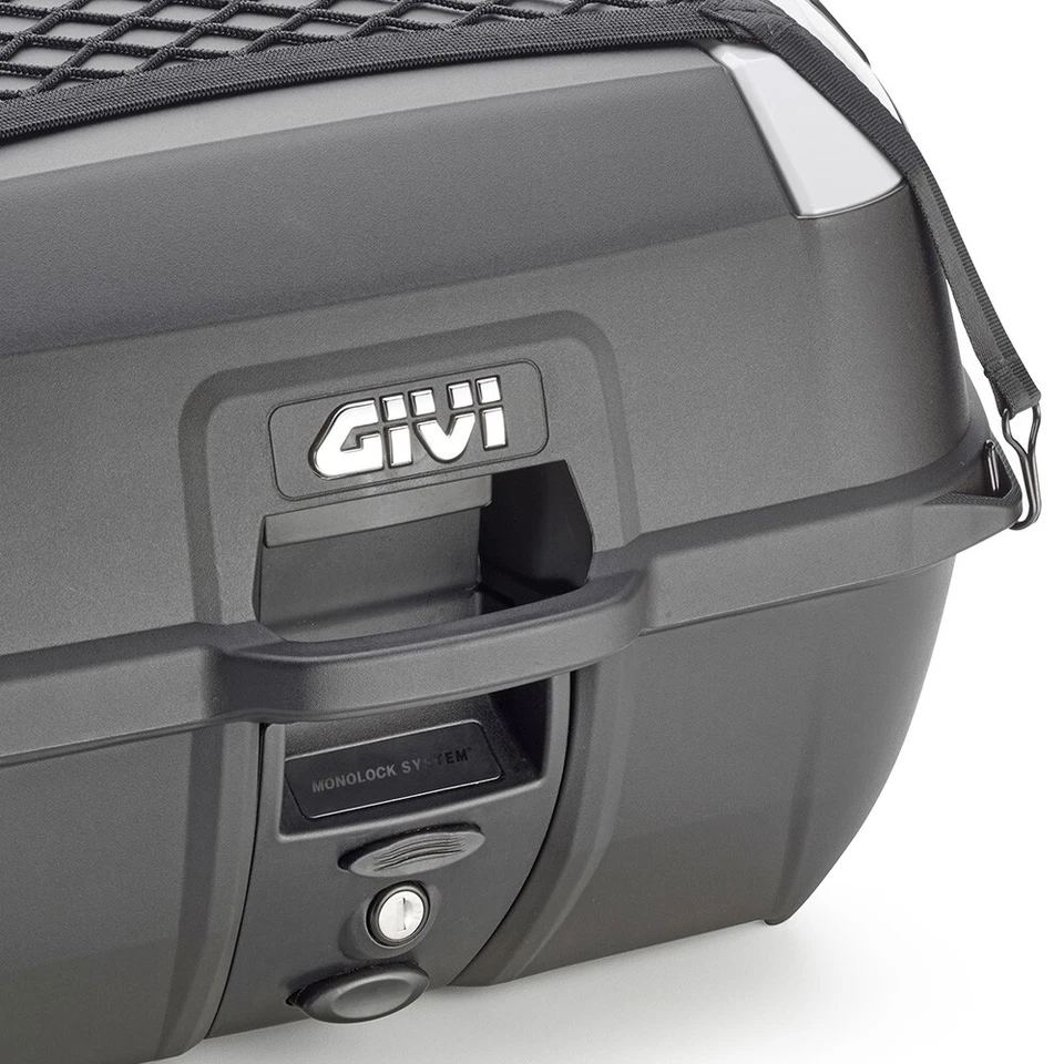 BAULETTO GIVI  B45+ 45LT NERO CON PIASTRA MONOLOCK UNIVERSALE + SCHIENALE - Immagine 2 di 4