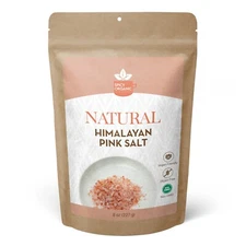 Pink Himalayan Salt 8 oz Crystals - Natural Kosher-Free Salt for Cooking