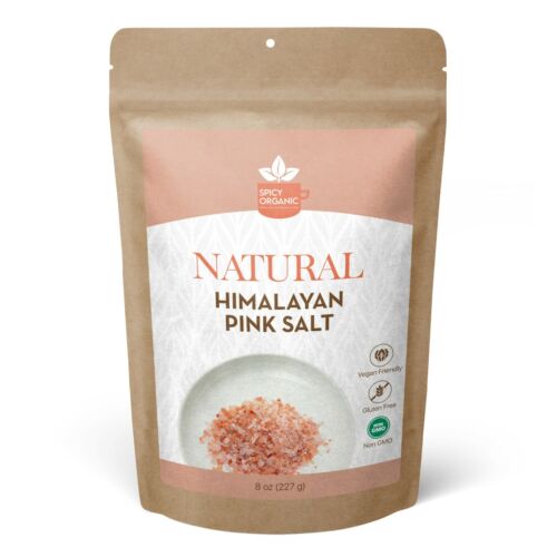 Natural Himalayan Salt (8 OZ) - Kosher Free Pink Himalayan Salt Crystal - Afbeelding 1 van 3