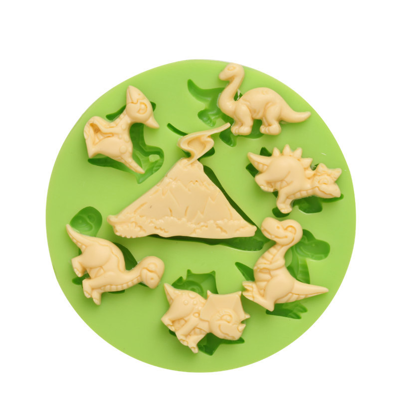 Silicone Dinosaurs Mould Fondant Icing Cake Decorating Chocolate