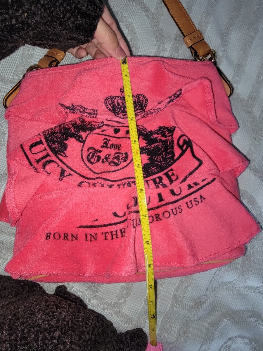 2010 Juicy Couture Mini Ruffle Terry Clothe Bag | eBay