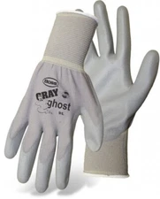BOSS 1PU3000 Gray Ghost 13Gauge Industry Assembly Nylon/PU Gloves Each Pair