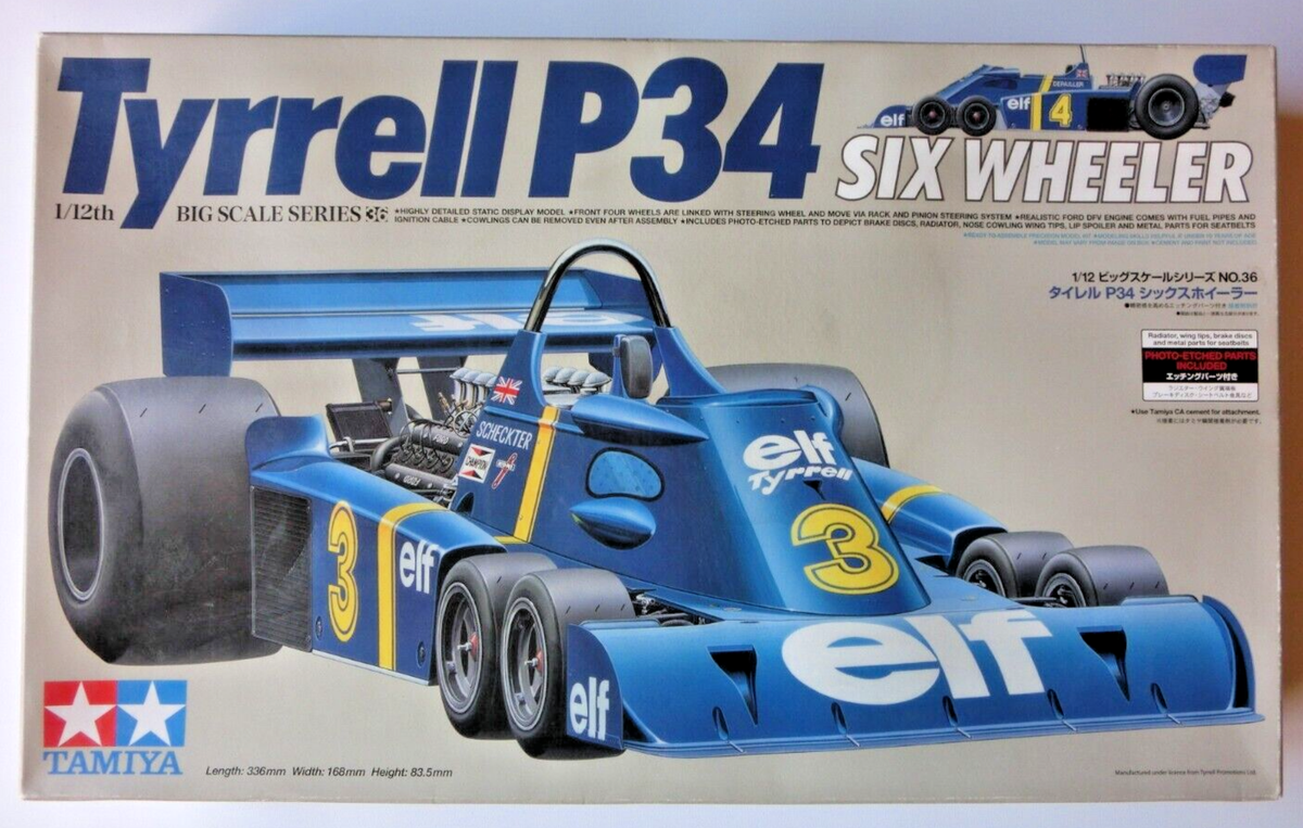 Tyrrell P34 ティレル TAMIYA 1/12 タイレルP34 Tyrrell P34 Six Wheeler Formula 1 Race Car 1/12 Tamiya