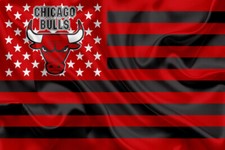 Chicago Bulls NBA Team Logo Basketball Flag Art Print Gift For Fan POSTER CANVAS