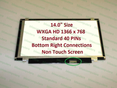 BOE HB140WX1-300 V4.0 HP 14-R206NV Display Screen 14.0'' HD LED GLOSSY