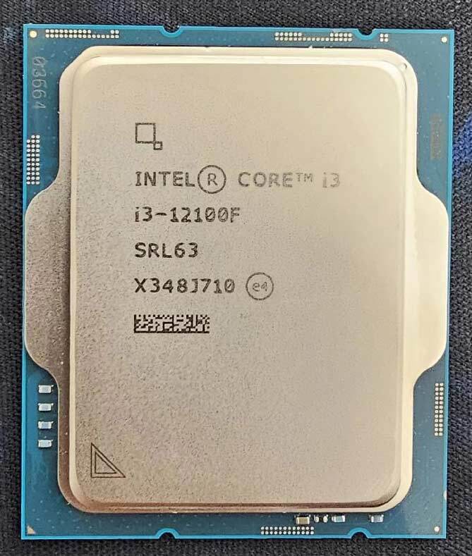 12th generation Intel Core Quad i3-12100F 3.30GHz LGA 1700 CPU