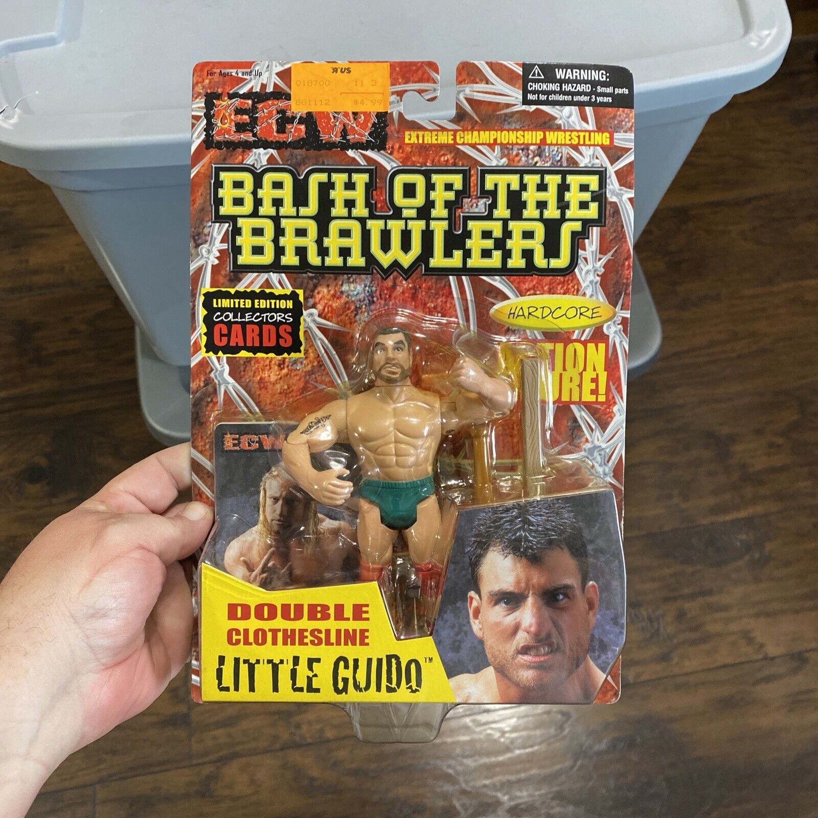 New Sealed ECW Bash Of The Brawlers Little Guido OSFTM Wrestling Figure A1