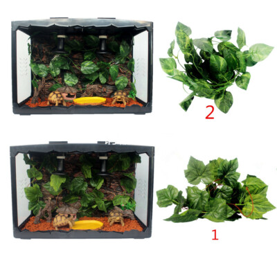 2 Stck Reptilien Terrarium Ivy Vines Vivarium Ornament Kunstpflanzen Dekor  | eBay.de