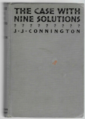 The Case With Nine Solutions by J.J. Connington (1929 US First Edition Hardback)