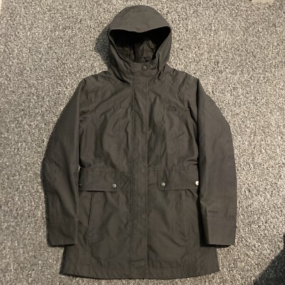 The North Face Hyvent wasserabweisender Mantel leicht wattiert grau Damen Small