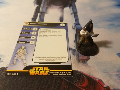 Star Wars Miniatures Revenge of the Sith 45 Gotal Fringer