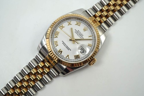 Rolex 116233 Datejust 18k Gelbgold & Edelstahl 36mm mit Papieren um 2007 - Bild 8 von 14