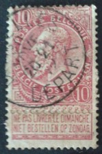 TIMBRE BELGIQUE BELGIE ROI LEOPOLD II