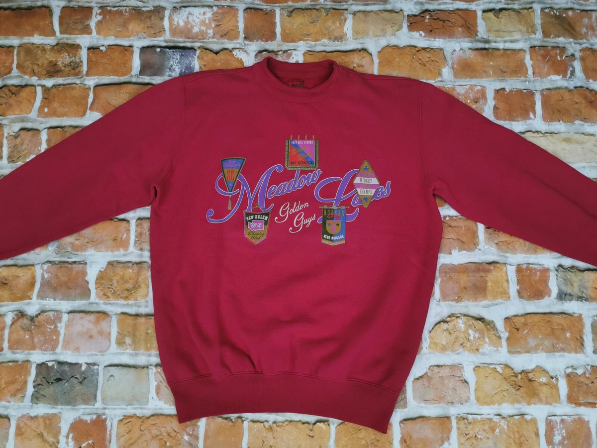 BEST COMPANY VINTAGE PULLOVER*GOLDEN GUYS*OLMES CARETTI*ROT*GR: L