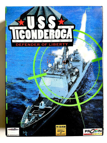 USS Ticonderoga Defender of Liberty Videojuego Completo Big Box PC - Imagen 1 de 3