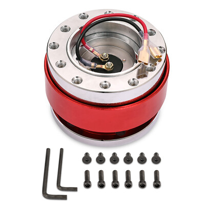 Rot Lenkrad Schnellverschluss Steering Wheel Quick Release Snap Off Boss Kit