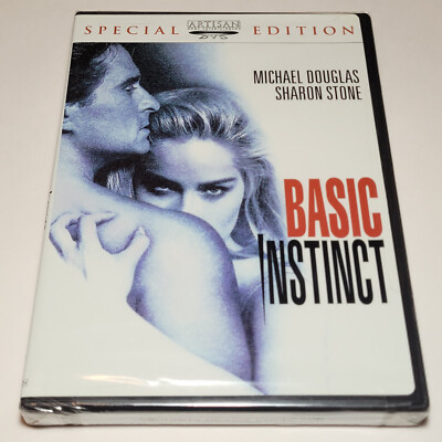Basic Instinct (DVD 1992) Michael Douglas Sharon Stone Free 1-Day Shipping
