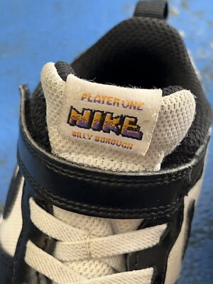 Billy Sport Court Athletic Sneakers For Little Kids - Black/White, Rubber Sole (Size 1W)