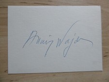 Andrzej Wajda "Director" autograph signed 10x15 cm index card