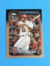 2024 Topps Chrome Luken Baker Rookie #132 St. Louis Cardinals RC (Q)