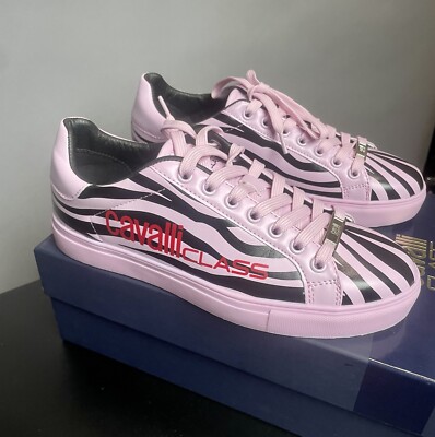 Roberto Cavalli Barbie Core Sneaker Pink Shoes Woman s EU 39 US 8.5