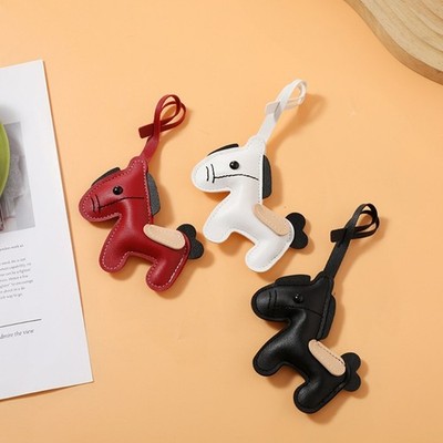 Artistic Horse Keychain Faux Leather Craftsmanship Unique Carrying Solution