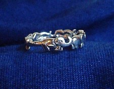 Lucky Elephant Sterling Silver Ring Reiki Charged Strength Loyalty Good Fortune