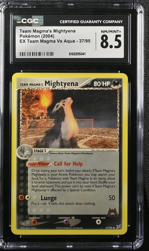 Team Magma's Mightyena graded CGC 8.5 for sale on eBay