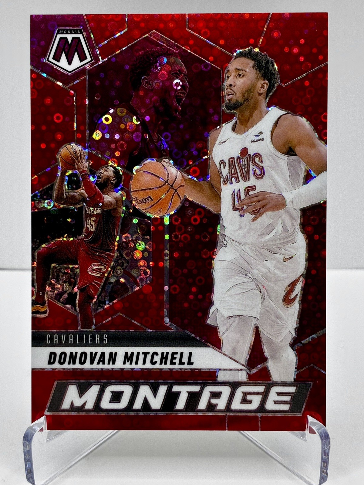 Donovan Mitchell 2024-25 Mosaic Montage Fast Break Red Mosaic /99 #9 Cavaliers🔥