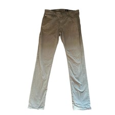 Men 33 AG Adriano Goldschmied The Matchbox Slim Straight Gray Denim Chino Pants