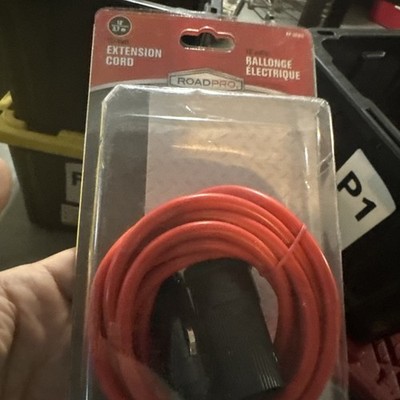 Roadpro Rp-203Ec Extension Cord, Auto Travel, 12V, 12 Ft.