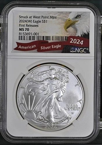 2024(W) Eagle S$1 First Releases MS70