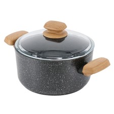 Montana 2 Piece 3 Liter Aluminum Nonstick Casserole Dish with Lid and Faux