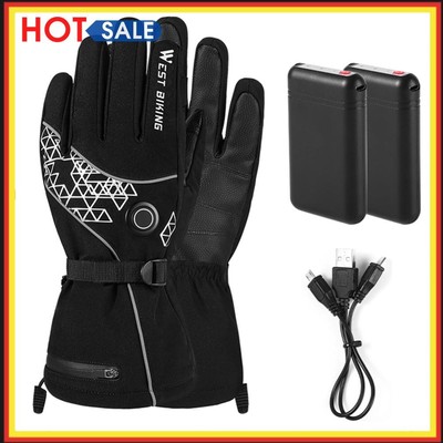 Beheizte Handschuhe für Mit Touchscreen, Wiederaufladbarer 4000mAh Akku Elektris