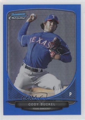 2013 Bowman Prospects Chrome Blue Refractor 55/250 Cody Buckel #BCP97 0b2