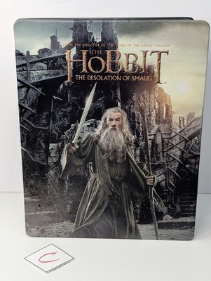 The Hobbit: The Desolation of Smaug (Blu Ray + DVD, 2013) Steelbook 3-Disc Set