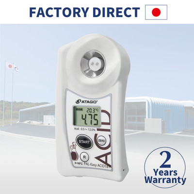 ATAGO Digital Hand-held Acidity Meter (Vinegar) - PAL-Easy ACID 181 (Vinegar)